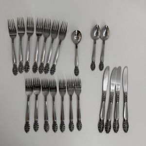 Lot‎ of (22) Vintage United Silver Co. Stainless Japan Flatware Partial Set